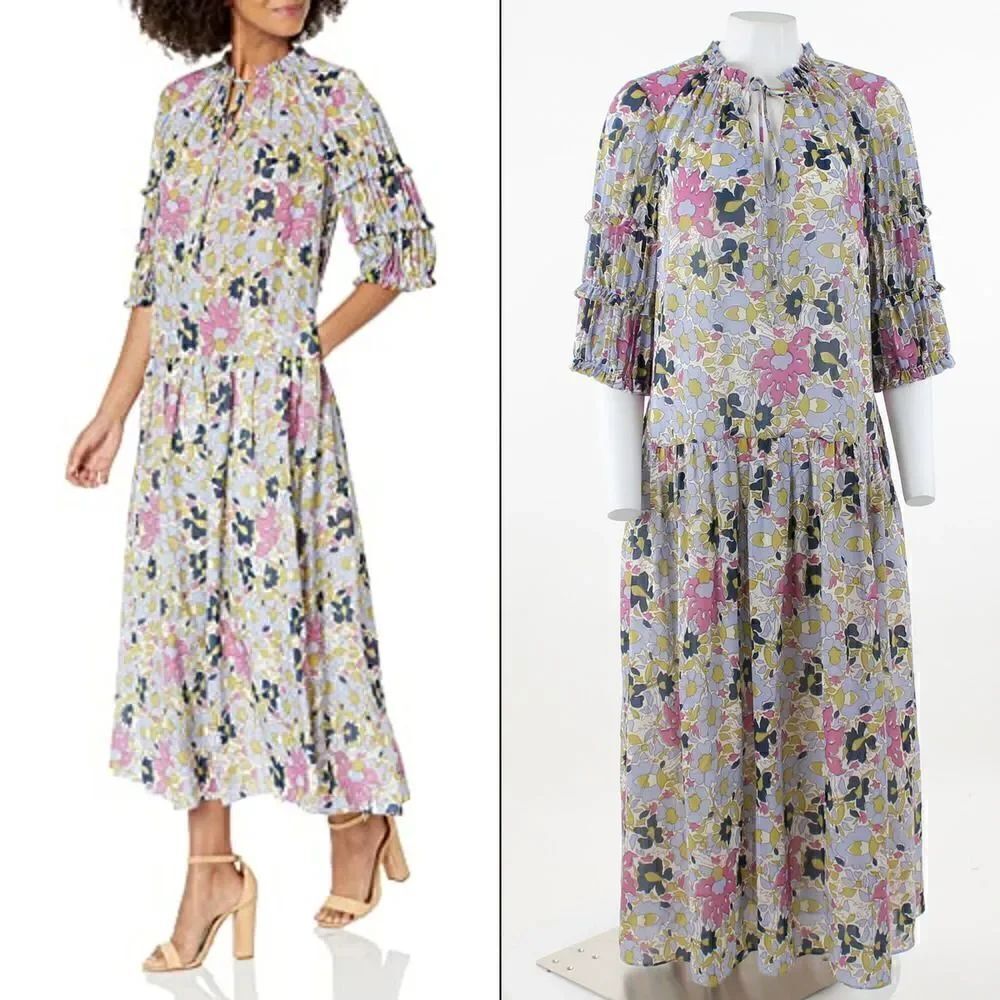 Rebecca Taylor Puff Sleeve Dress